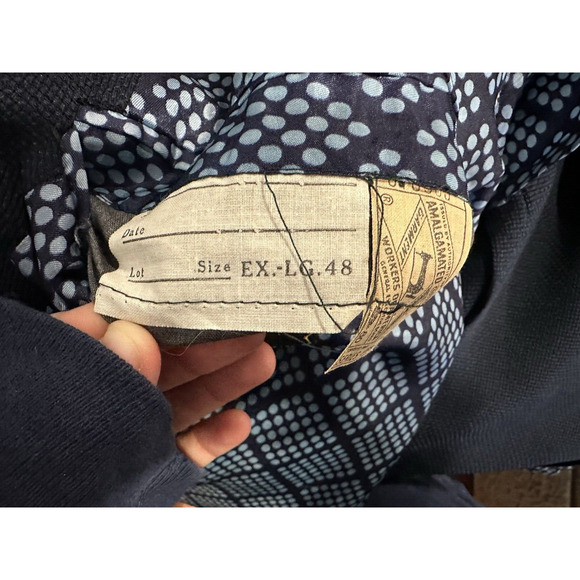 Kingsridge Navy Blue Knit Jacket Size 48 - Picture 11 of 16